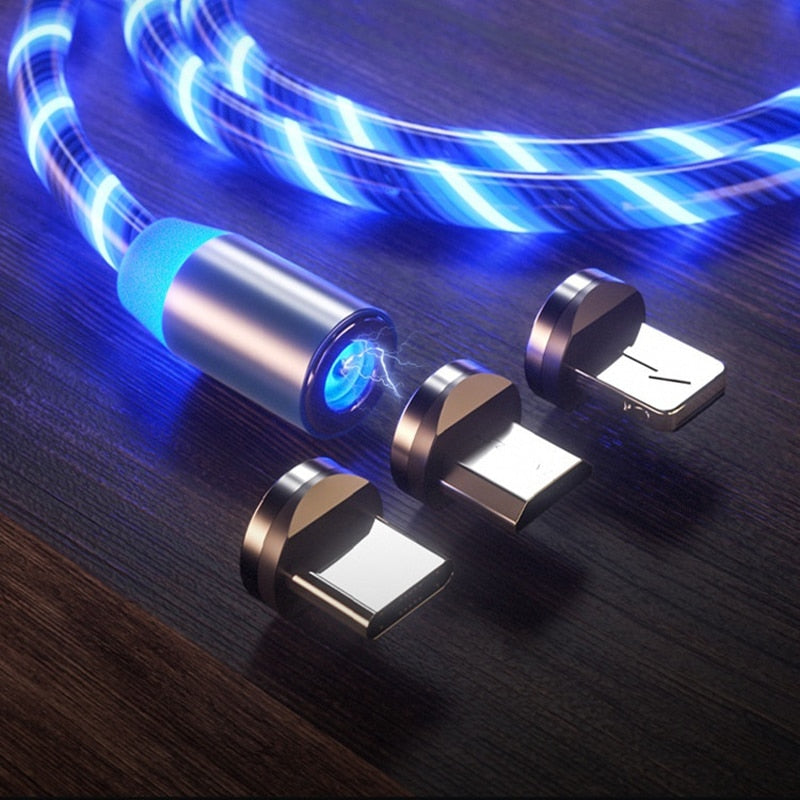 Flowing Light Magnetic Charging Cable