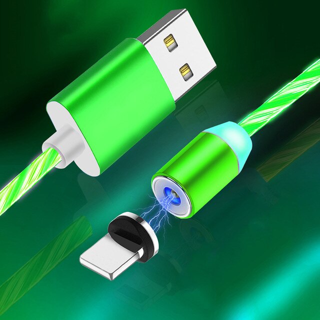 Flowing Light Magnetic Charging Cable
