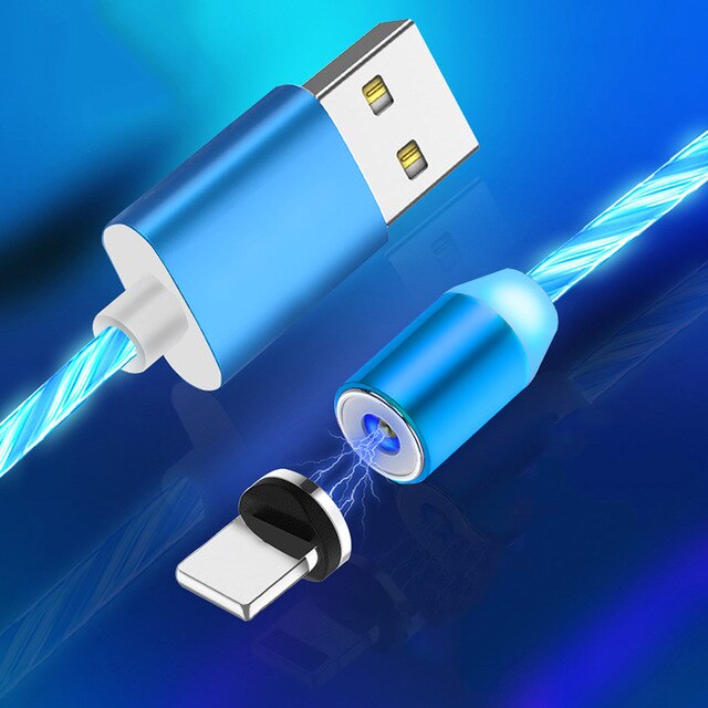Flowing Light Magnetic Charging Cable