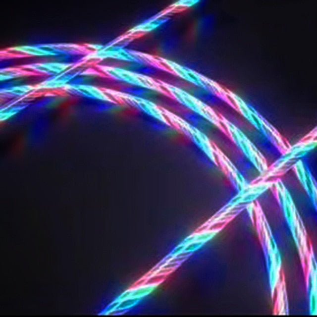 Flowing Light Magnetic Charging Cable
