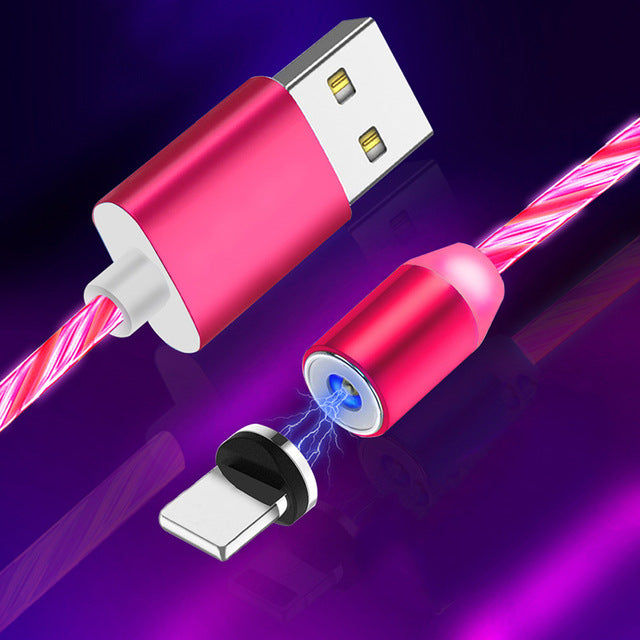 Flowing Light Magnetic Charging Cable